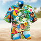 Summer Sunglasses Stay Shady Hawaiian Shirt For Coastal Travel, Casual Events, And Comfortable Summer Wear