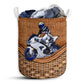Super Bike Rattan Texture Laundry Basket For Bathroom Bedroom Storage
