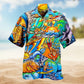 Christmas Santa Light Hawaiian Shirt Print Closeup For Beach Days