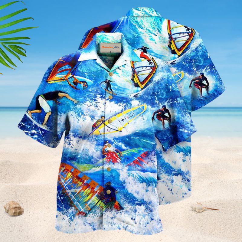 Surf Work Hawaiian Shirt For Beach Days, Summer Outings, And Thoughtful Gift Giving