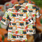 Creative Sushi Minimal Japanese Food Hawaiian Shirt For Resort Trips, Coastal Parties, And Warm Weather Style