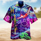 Swim Heart Hawaiian Shirt For Summer Vacation, Beach Travel, And Casual Wear