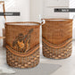 Swimming Girl Rattan Texture Laundry Basket For Room Home Organizer