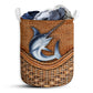 Swordfish Rattan Texture Type Laundry Basket For Bathroom Bedroom Storage