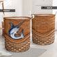 Swordfish Rattan Texture Type Laundry Basket For Room Home Organizer