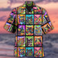 Cat Sykel Cats Kitty Hawaiian Shirt Artwork Detail For Resort Trips And Outdoor Activities