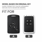 TPU Car Key Card Cover for Renault Kadjar, Captur, Clio, Megane 2/3/4, RS, Koleos, Logan, Scenic & Duster