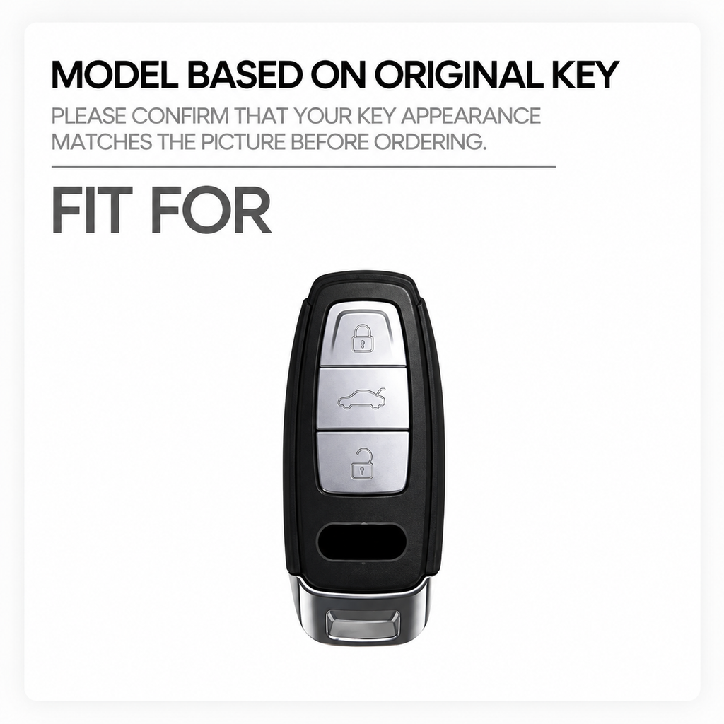 TPU Car Key Fob Cover for Audi A3, A4 B9, A6, A7, A8, e-tron, Q5, Q8 & SQ8 – 4K, C8, D5