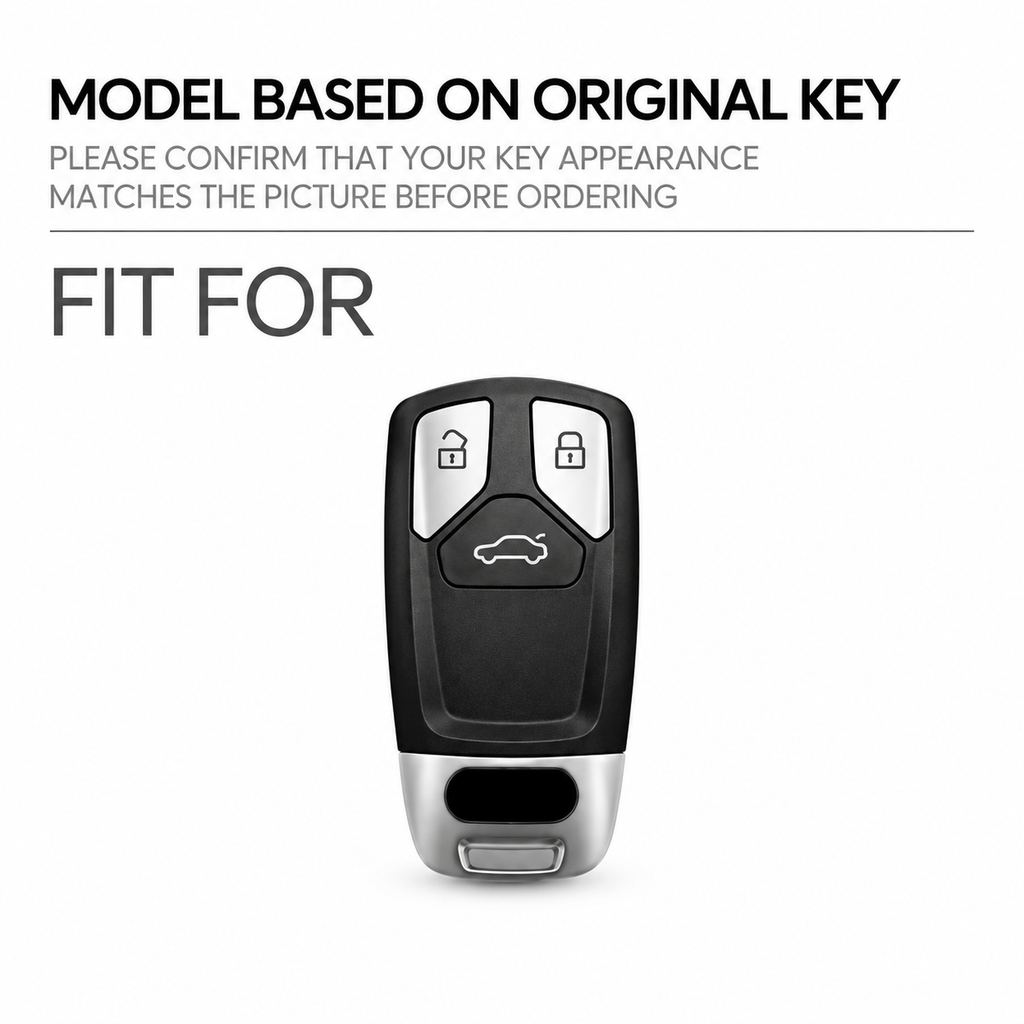 TPU Car Key Fob Cover for Audi A4 B9, A5, A6, Q5, Q7, S4, S5, S7, TT, TTS, TFSI & RS – 8S, 8W, 4M