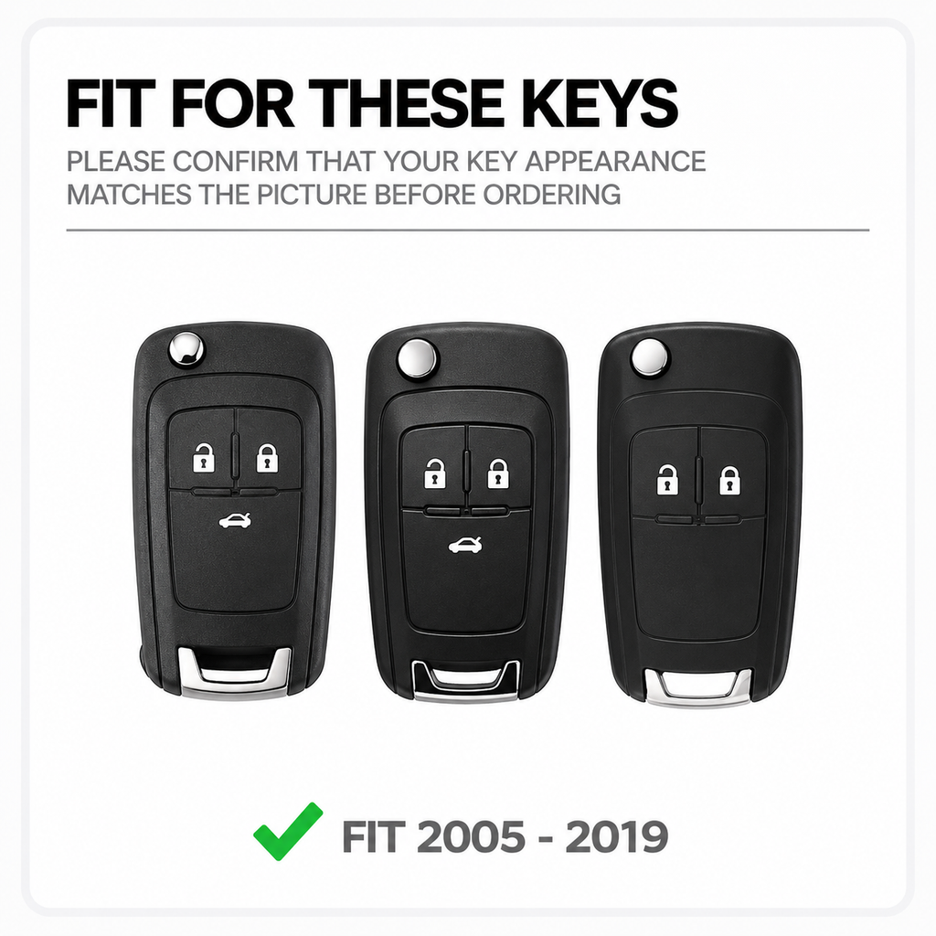 TPU Car Key Fob Cover for Chevrolet Cruze, Aveo, Trax, Sail, Malibu & Captiva; Opel/Vauxhall Astra J, Corsa, Insignia & Mokka