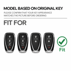 TPU Car Key Fob Cover for Chevrolet Onix, Bolt EV, Equinox, Cruze, Malibu, Camaro & Volt – 2023 – 5 Buttons