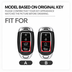 TPU Car Key Fob Cover for Hyundai Solaris, Sonata, Palisade, Kona, Creta, i20, i30, ix35, ix25, Elantra, Grandeur & Accent