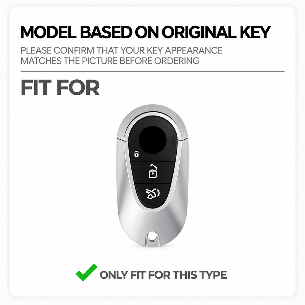 TPU Car Key Fob Cover for Mercedes-Benz C300, E350, S550, C, E & S-Class, CLE, GLC, EQS & EQE – 300, 350, 450
