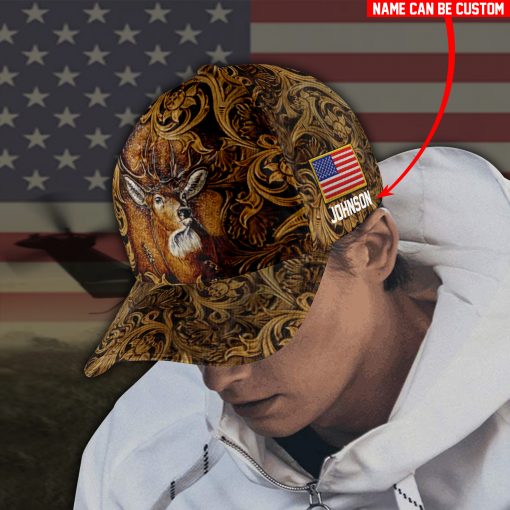 Hunting Deer Lover Custom Classic Cap For Coastal Trips Outdoor Activities And Gift Giving
