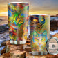 Cat Beautiful Colorful Painting 20 Oz Tumbler For Coffee Travel And Daily Drinks