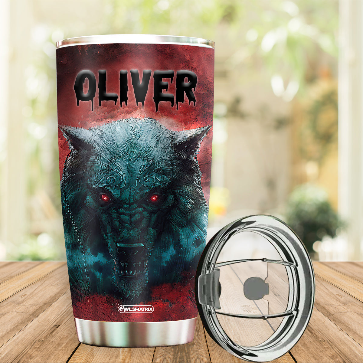 Wolf Kindness Personalized 20 Oz Tumbler For Coffee Travel And Daily Drinks