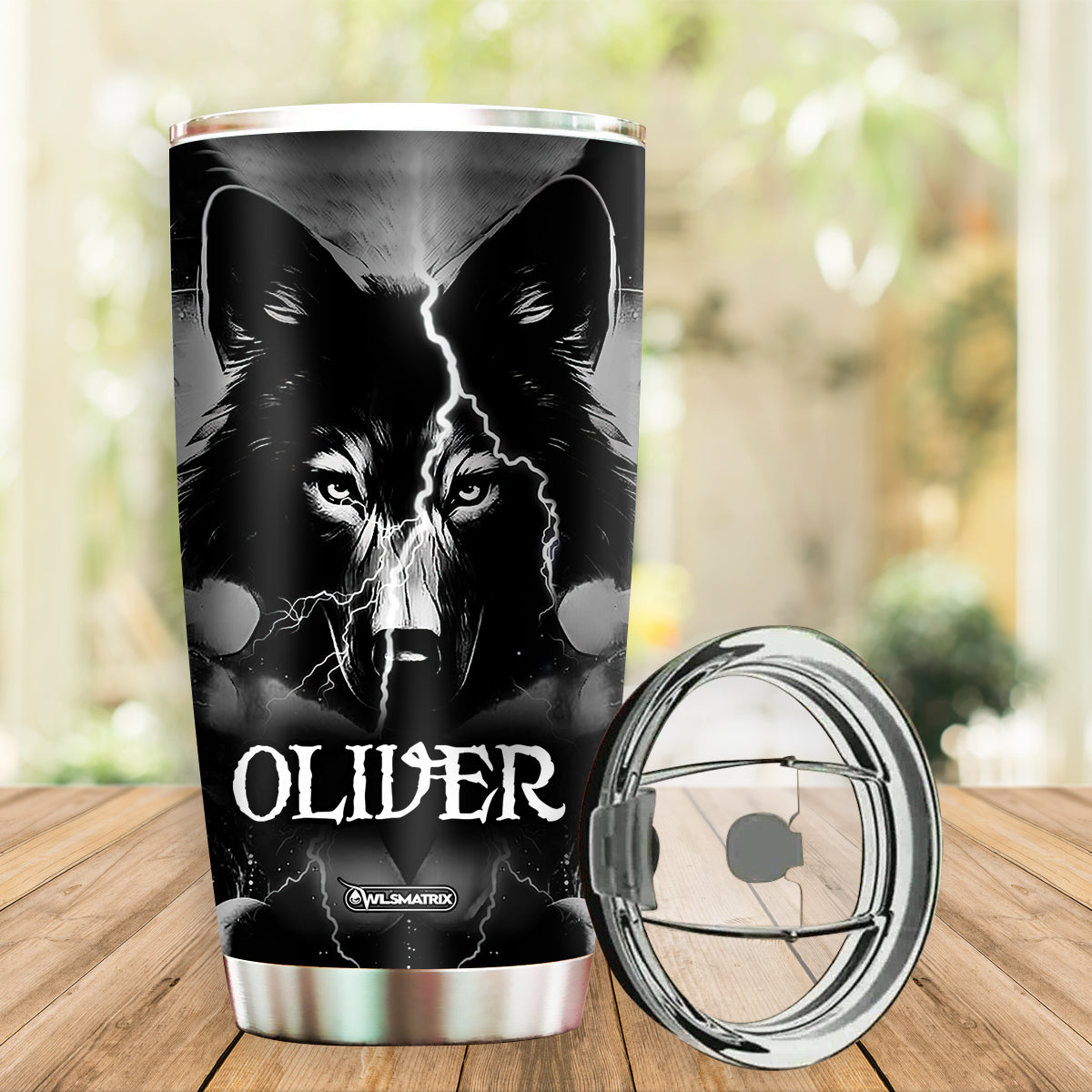 Wolf Kindness Personalized 20 Oz Tumbler For Coffee Travel And Daily Drinks