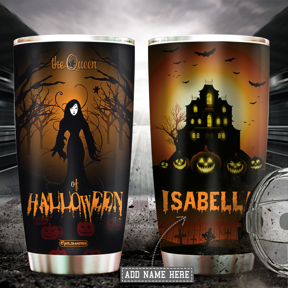 Halloween The Queen Personalized 20 Oz Tumbler For Coffee Travel And Daily Drinks