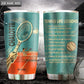 Tennis Life Lessons Personalized 20 Oz Tumbler For Coffee Travel And Daily Drinks