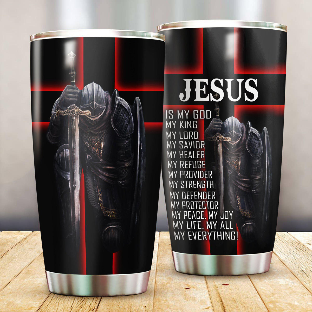 Jesus Is My God My King My Lord 20 Oz Tumbler For Coffee Travel And Daily Drinks