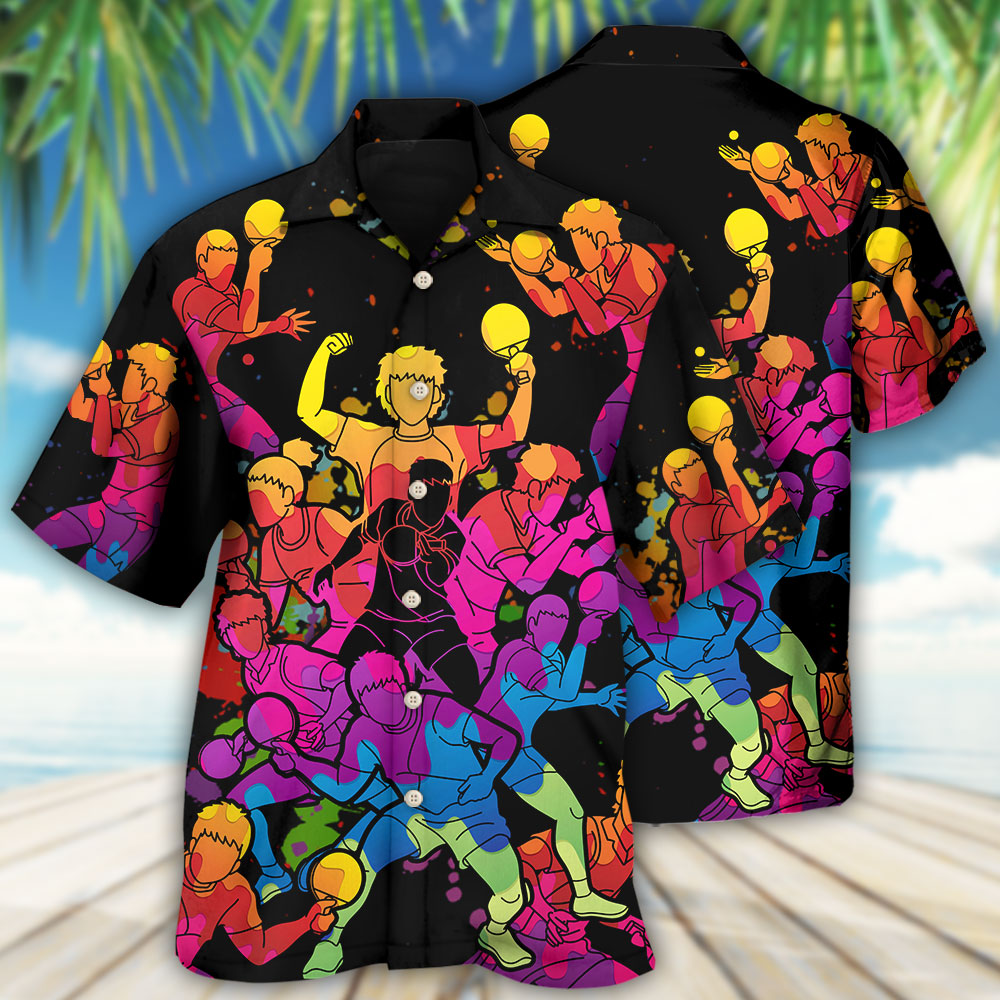 Table Tennis Hawaiian Shirt For Vacation Days And Relaxed Coastal Outings