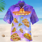 Galaxy Tacos Purple Hawaiian Shirt For Resort Trips, Coastal Parties, And Warm Weather Style