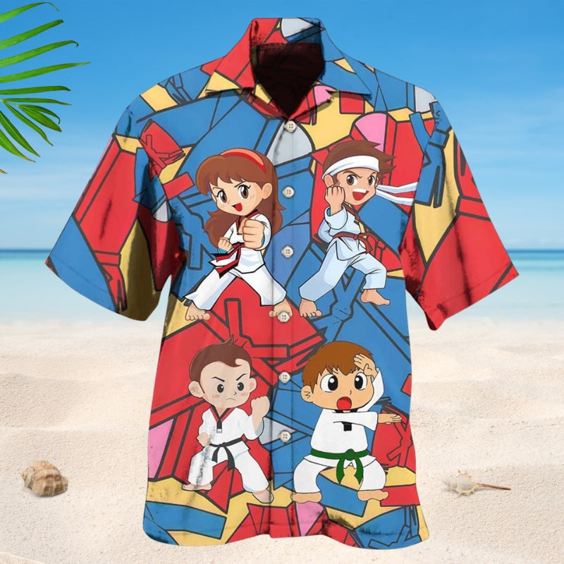 Taekwondo Stronger Hawaiian Shirt For Island Vacations, Resort Wear, And Relaxed Seasonal Style