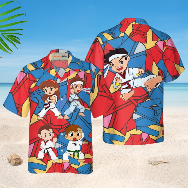 Taekwondo Stronger Hawaiian Shirt For Island Vacations, Resort Wear, And Relaxed Seasonal Style