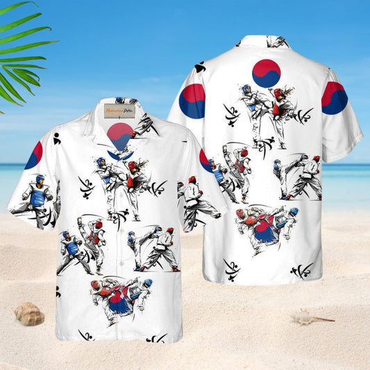 Taekwondo Stronger Hawaiian Shirt For Coastal Travel, Casual Events, And Comfortable Summer Wear
