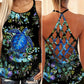 Turtle Loves Beach Ocean Love Hollow Tank Top For Beach Days And Yoga Practice