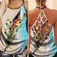 Turtle Loves Beach Ocean Love Hollow Tank Top For Seaside Events And Casual Styling