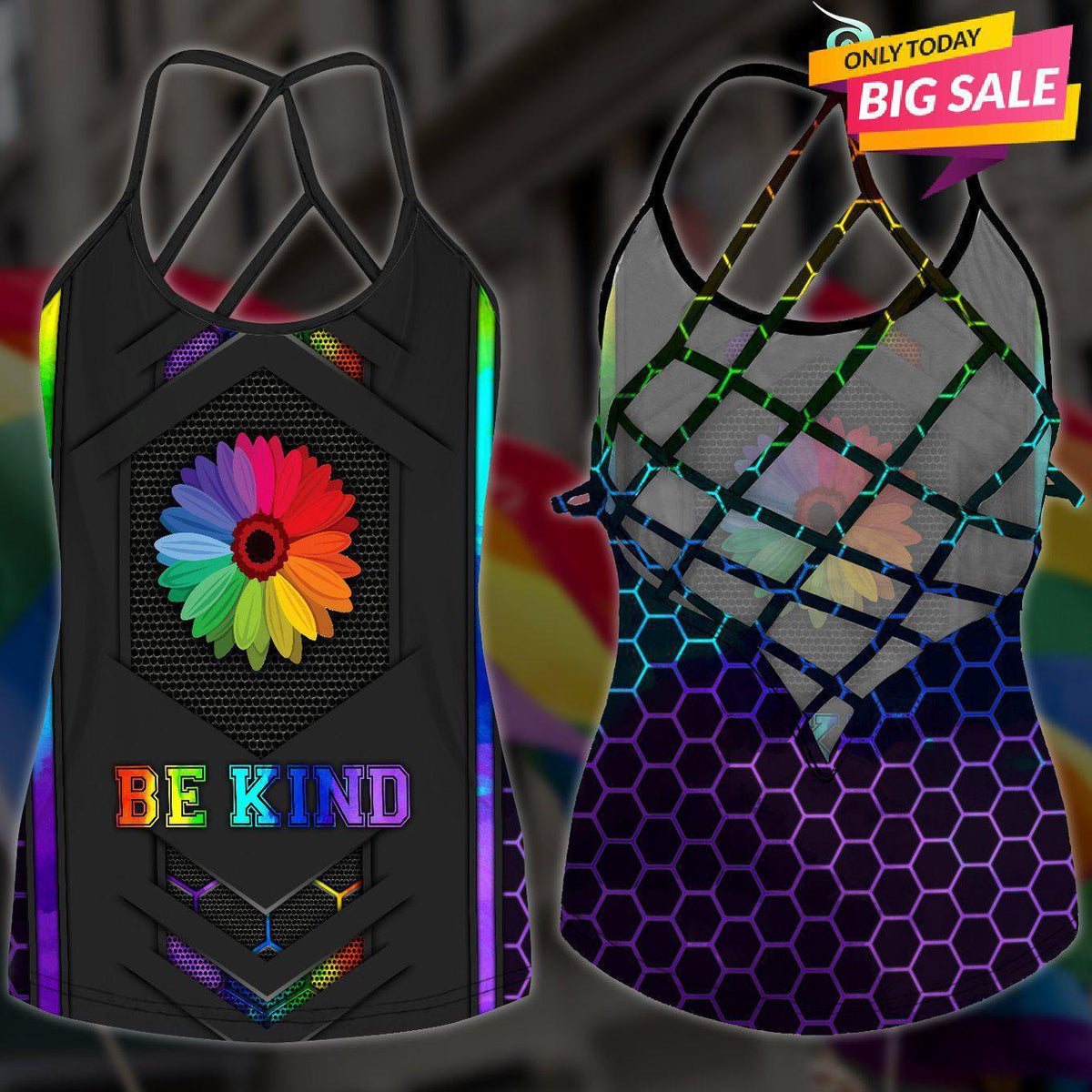 LGBT Love Pride Hollow Tank Top For Community Pride And Casual Style