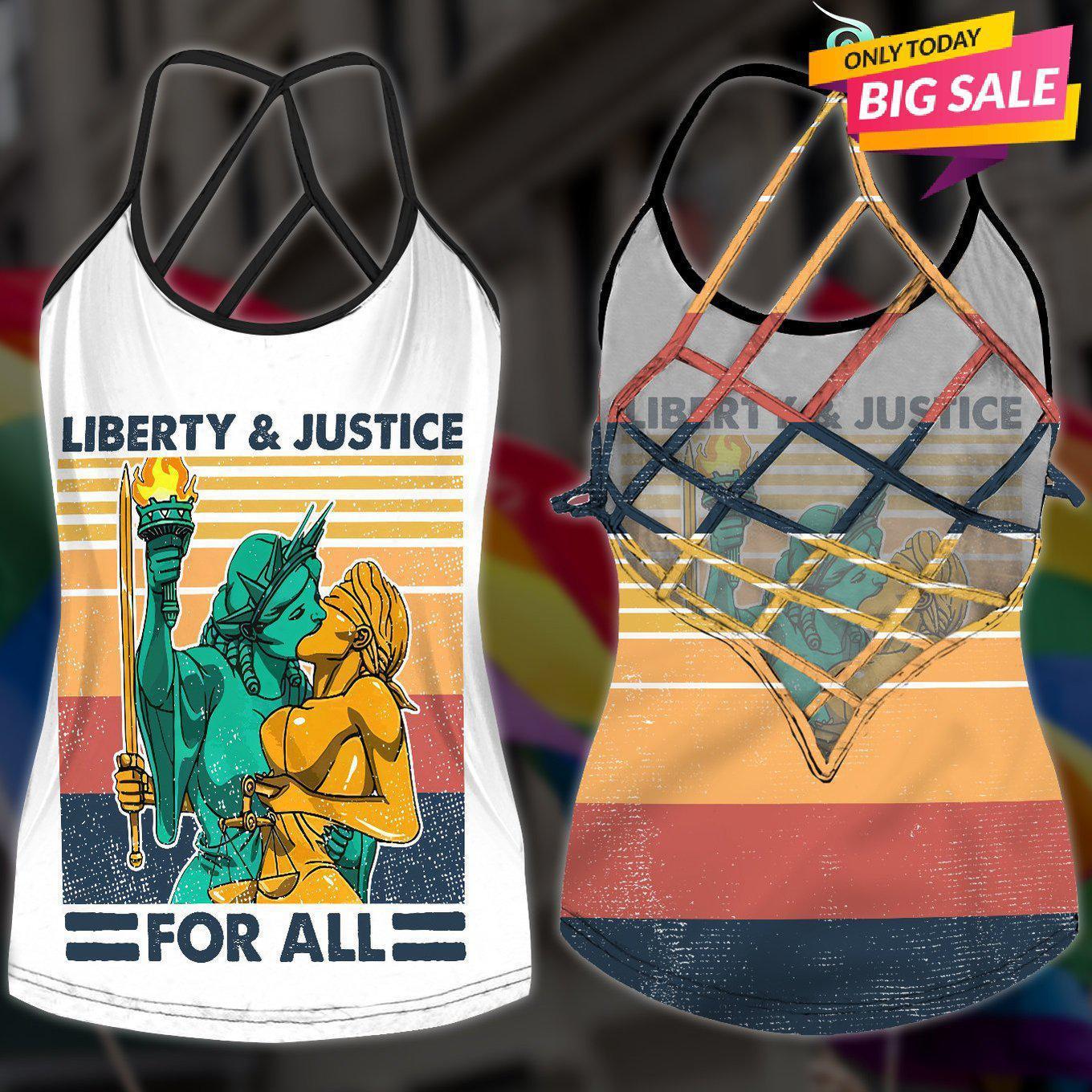 LGBT Love Pride Hollow Tank Top For Community Events And Positive Support