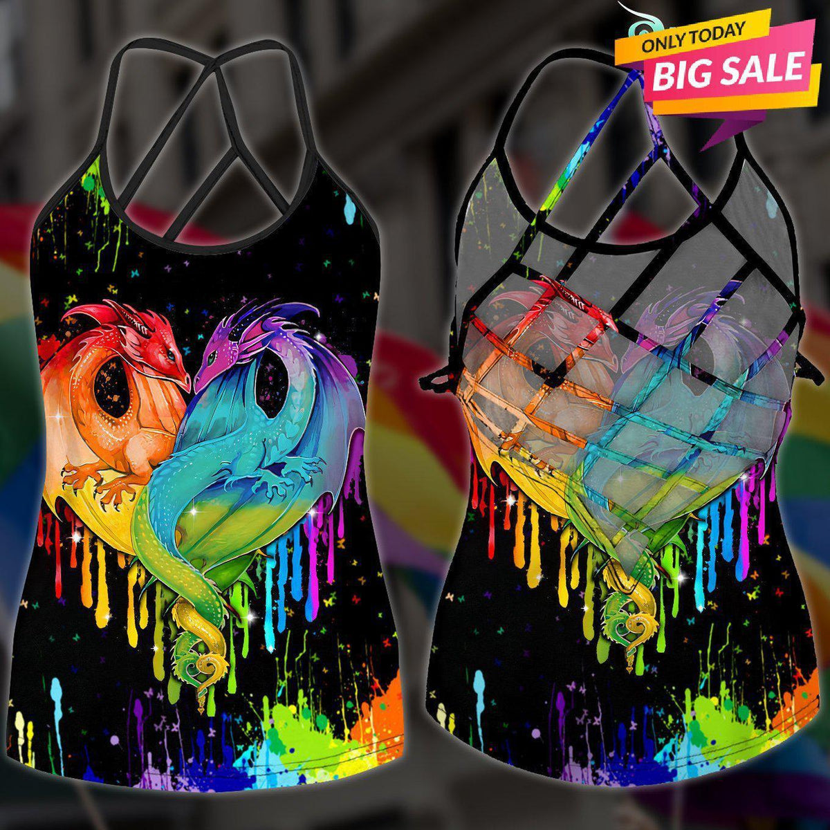 LGBT Love Pride Hollow Tank Top For Advocacy Gatherings And Relaxed Style
