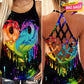 LGBT Love Pride Hollow Tank Top For Advocacy Gatherings And Relaxed Style