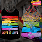 LGBT Love Pride Hollow Tank Top For Positive Advocacy And Everyday Wear