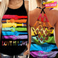 LGBT Love Pride Hollow Tank Top For Positive Advocacy And Everyday Wear
