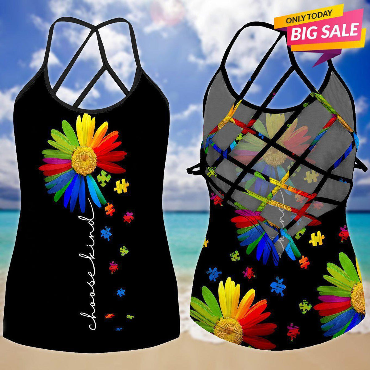 Autism Love Hollow Tank Top For Positive Messages And Daily Comfort