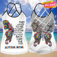 Autism Love Hollow Tank Top For Charity Events And Casual Wear
