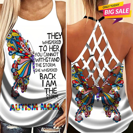 Autism Love Hollow Tank Top For Charity Events And Casual Wear