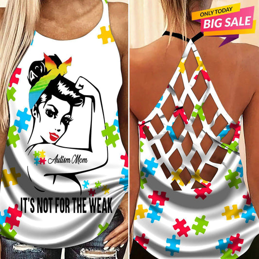 Expressive Autism Love Hollow Tank Top For Awareness Gatherings Everyday Wear And Thoughtful Gifting