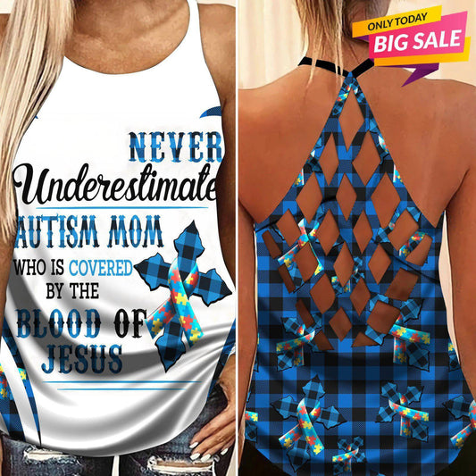 Autism Love Hollow Tank Top For Support Events And Yoga Sessions