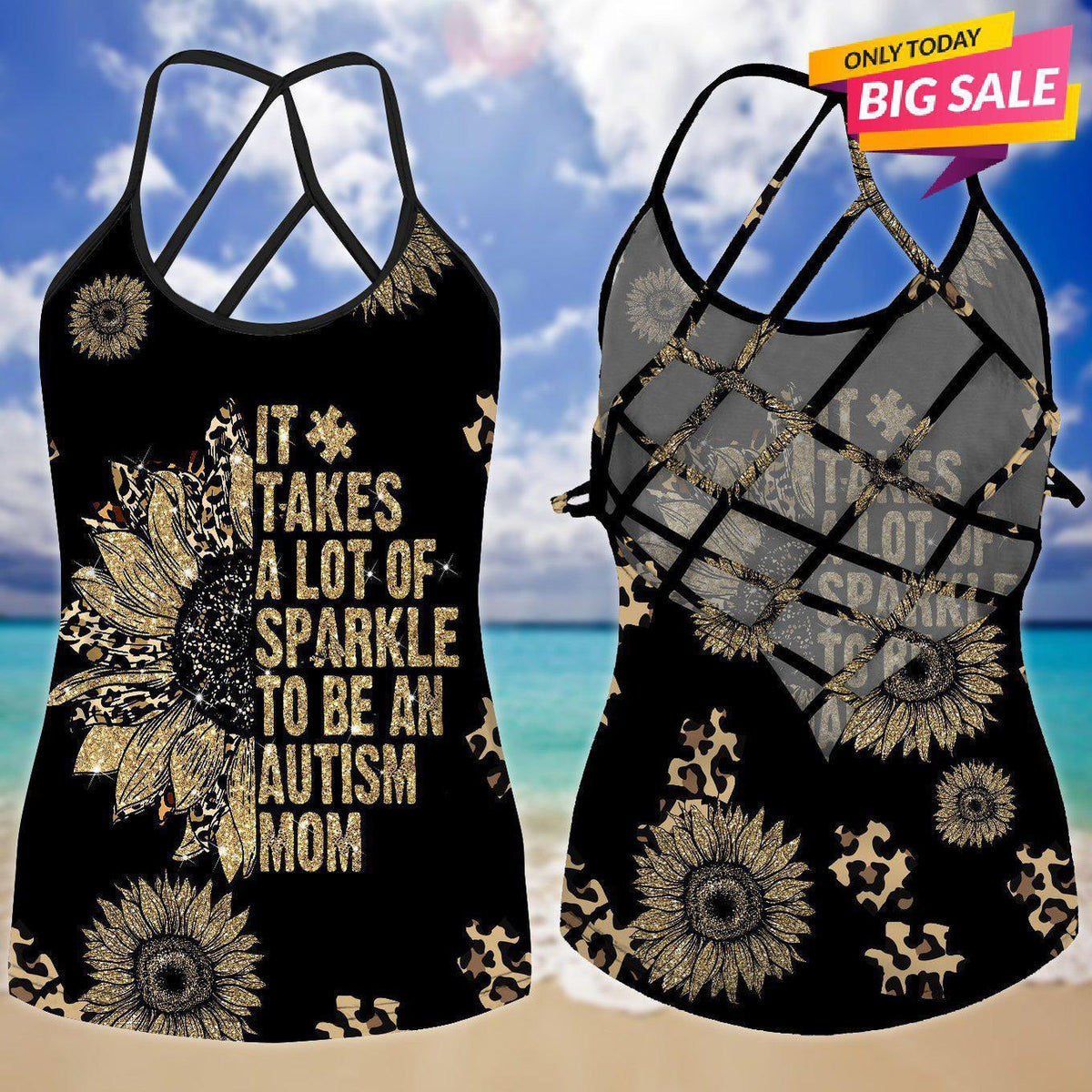 Autism Love Hollow Tank Top For Positive Community Days And Gifting