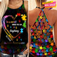 Autism Love Hollow Tank Top For Community Pride And Casual Style