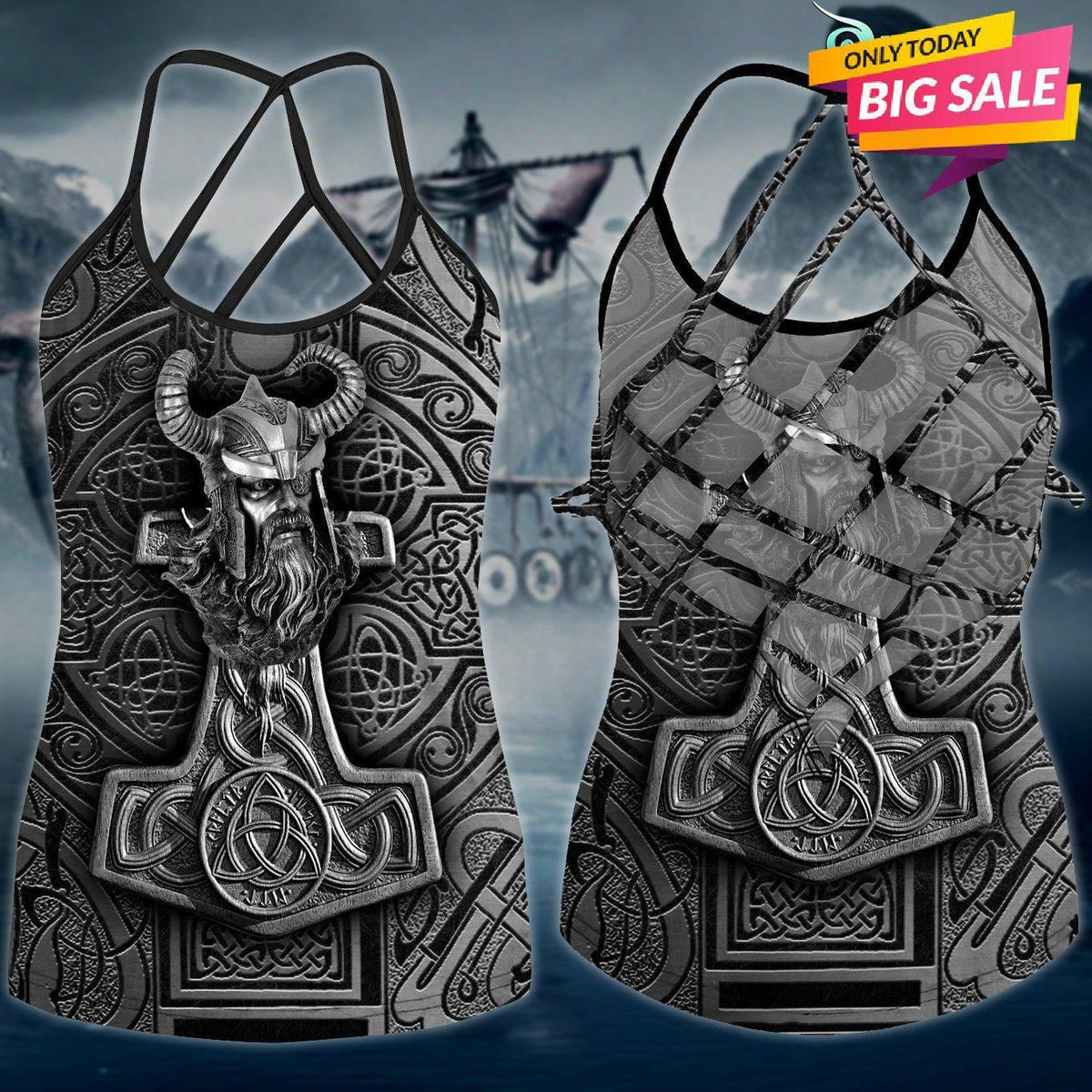 Viking Strength Hollow Tank Top For Workouts And Thoughtful Gifting