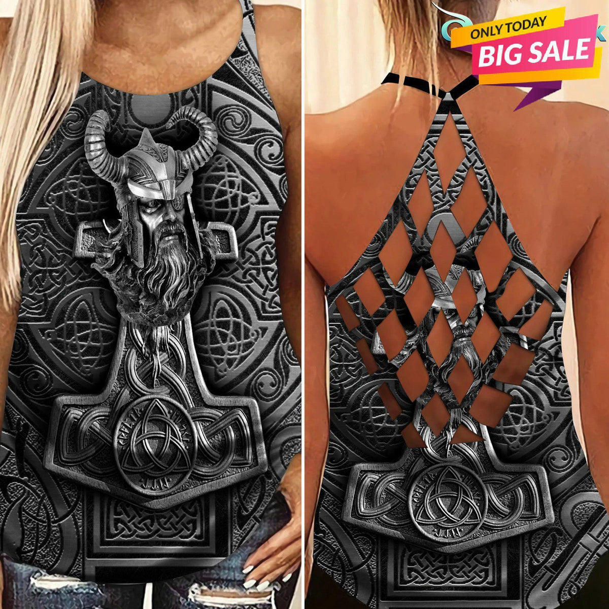 Viking Strength Hollow Tank Top For Workouts And Thoughtful Gifting