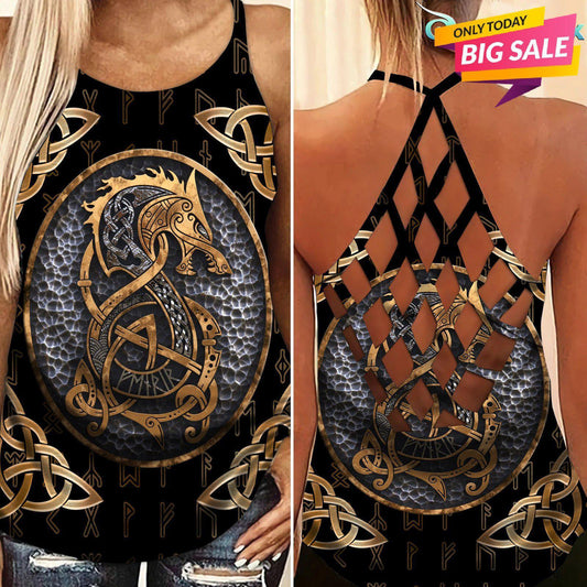 Viking Strength Hollow Tank Top For Outdoor Workouts And Everyday Style