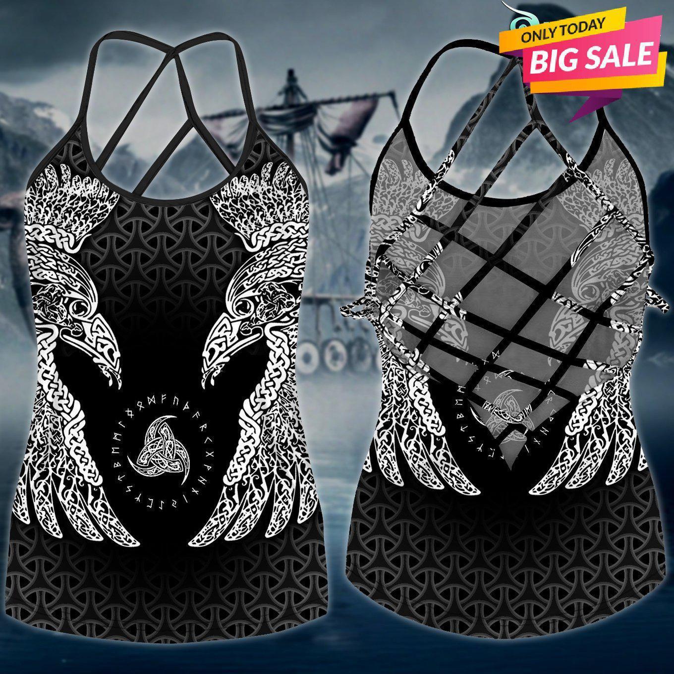 Viking Strength Hollow Tank Top For Studio Activities And Confident Wear