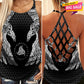 Viking Strength Hollow Tank Top For Studio Activities And Confident Wear