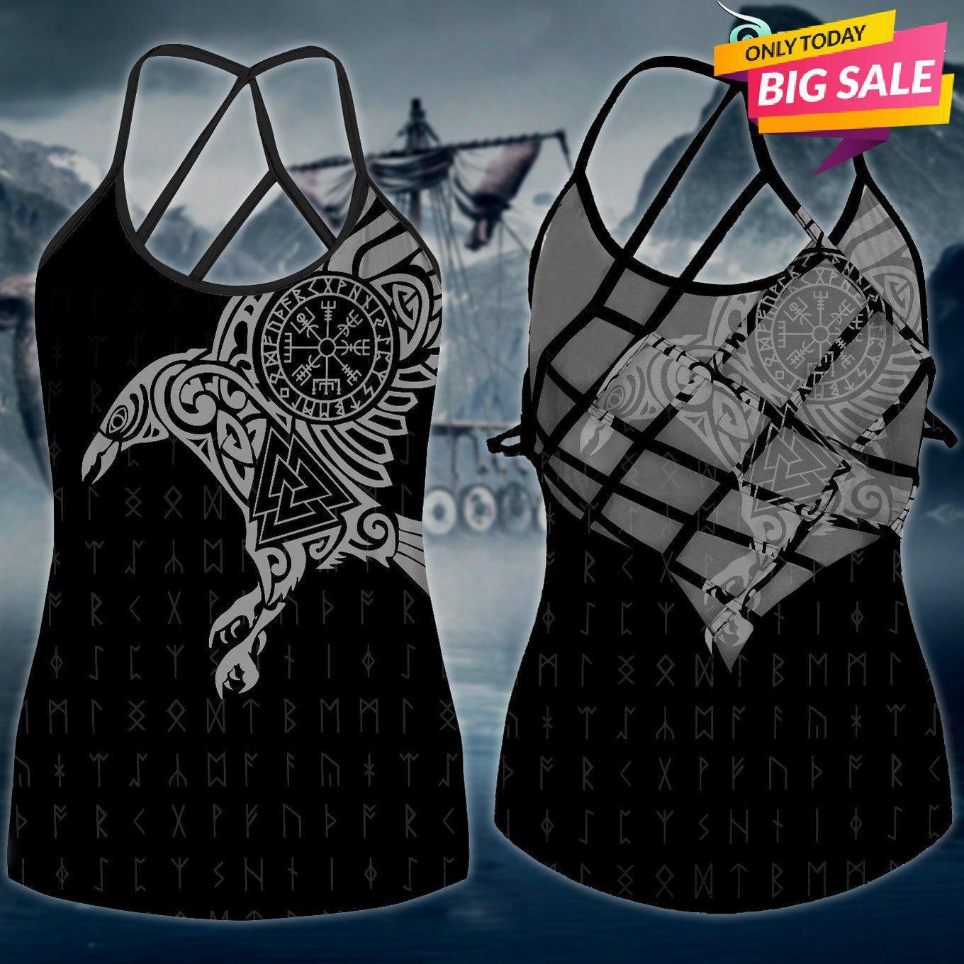 Viking Strength Hollow Tank Top For Active Events And Casual Outfits